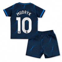 Maglie da calcio Chelsea Mykhailo Mudryk #10 Seconda Maglia Bambino 2023-24 Manica Corta (+ Pantaloni corti)